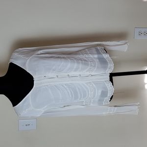 White embroidered blouse